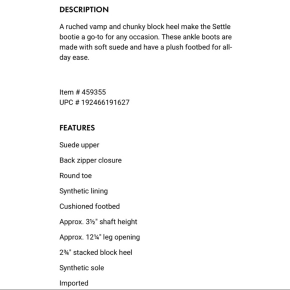 NIB BOC Born Settle Taupe Suede Ruched Ankle Bootie 9M 40.5 - Picture 12 of 12